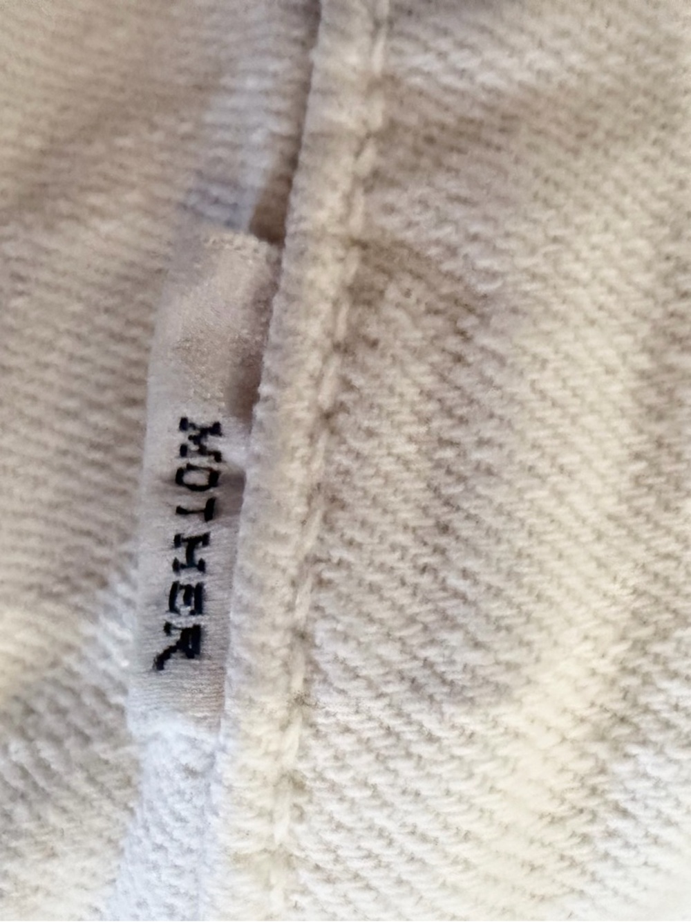 MOTHER White Insider Crop Step Fray Jeans Spring Luxury Designer - Picture 15 of 15